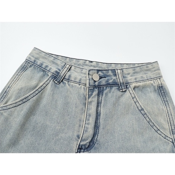 Jeans Women's high waisted casual slimming design wide leg pants - Picture 3 of 6